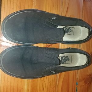Vans Off the Wall Black Slip-ons